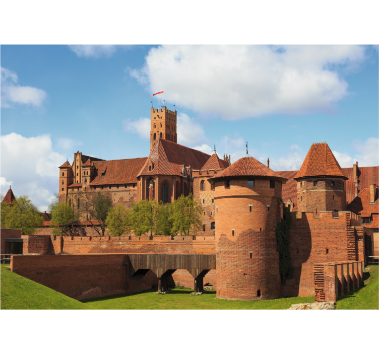 Persiana enrollable salón castillo de malbork - TenVinilo