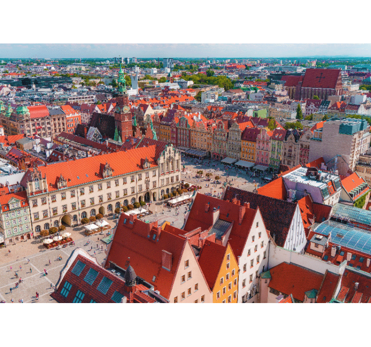 Persiana enrollable salón panorama de wrocław - TenVinilo