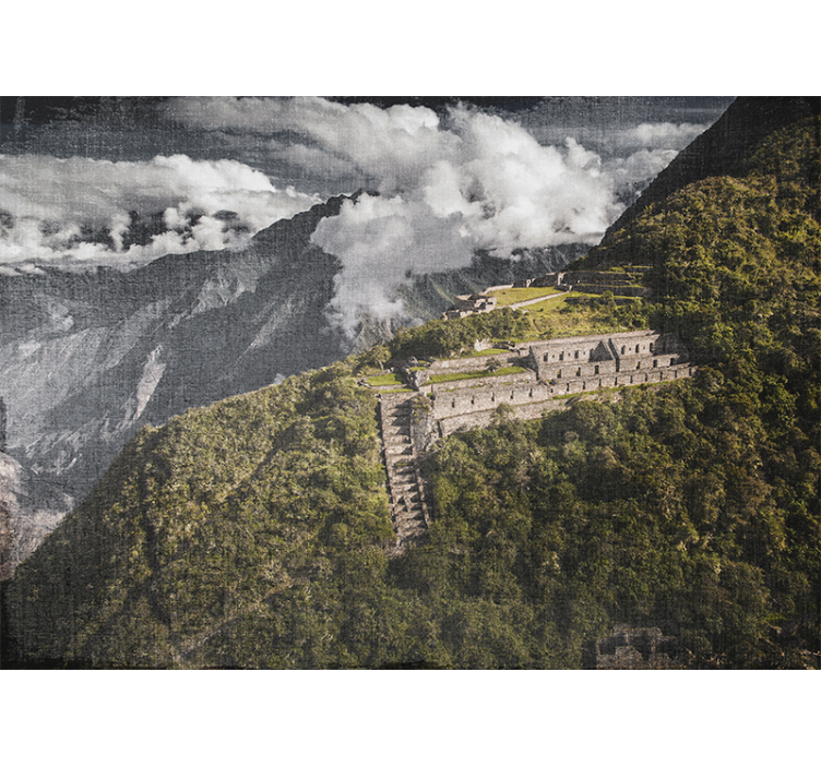 Persiana enrollable salón vista aérea de choquequirao - TenVinilo