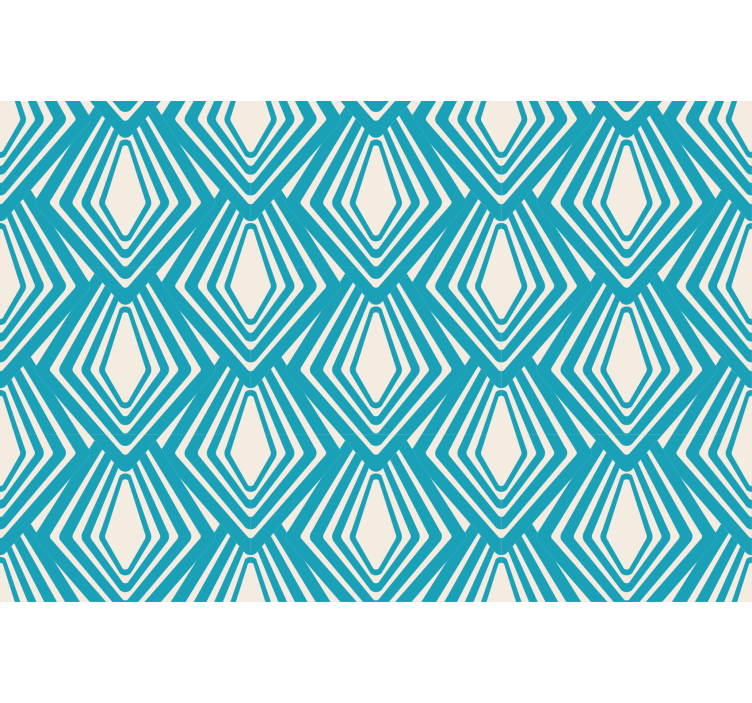 Persiana enrollable salón diseño azul abstracto minimalista - TenVinilo