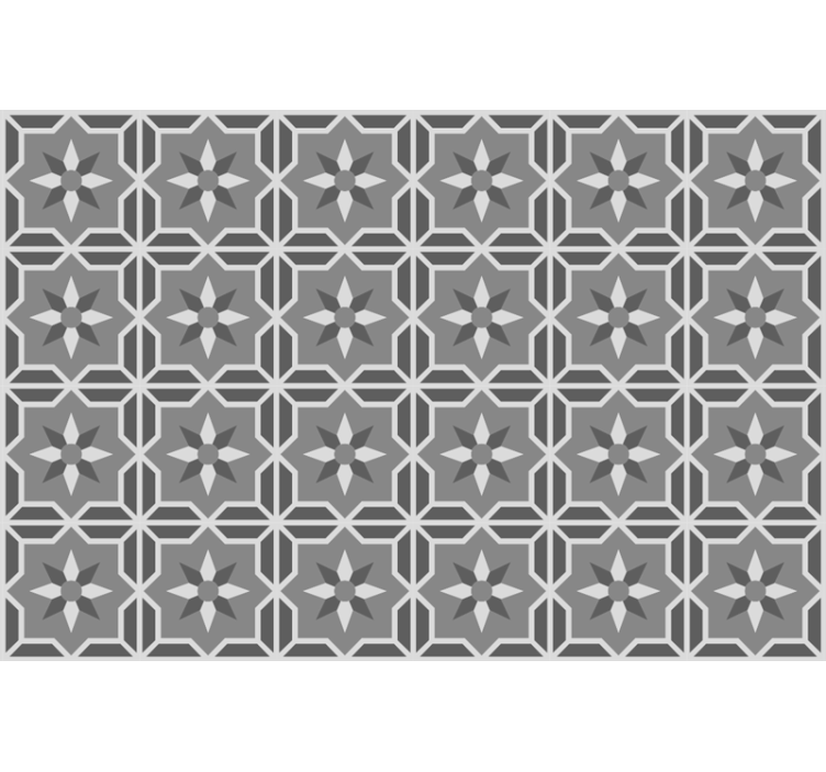 Persiana enrollable gris geométrica con fondo gris suave - TenVinilo