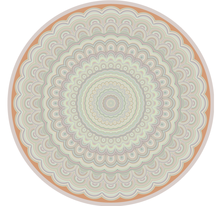 Persiana enrollable beige mandala circular beige - TenVinilo