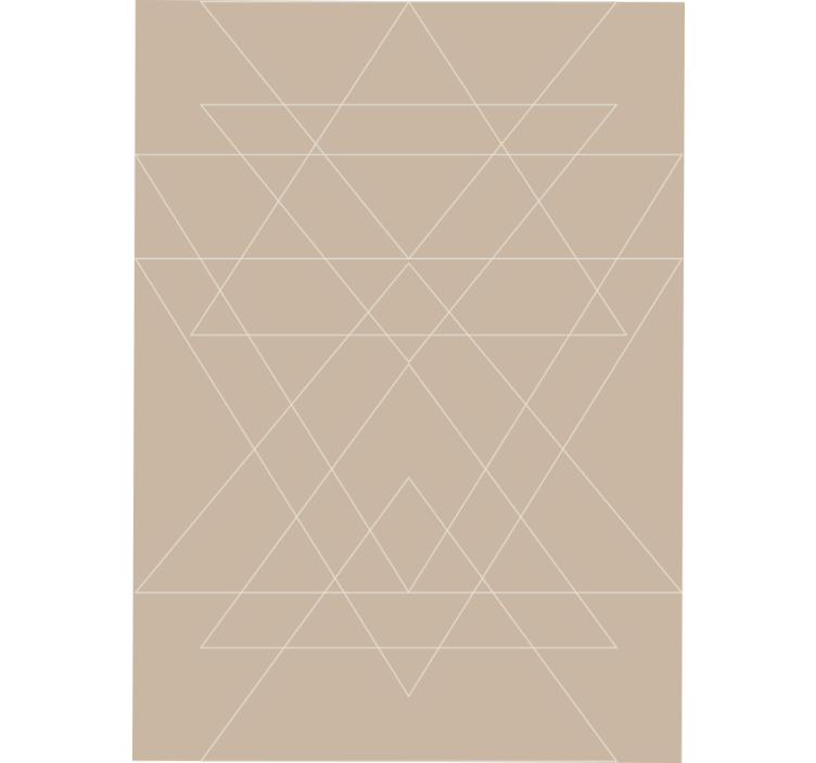 Persiana enrollable beige mosaico de triángulos nórdicos - TenVinilo