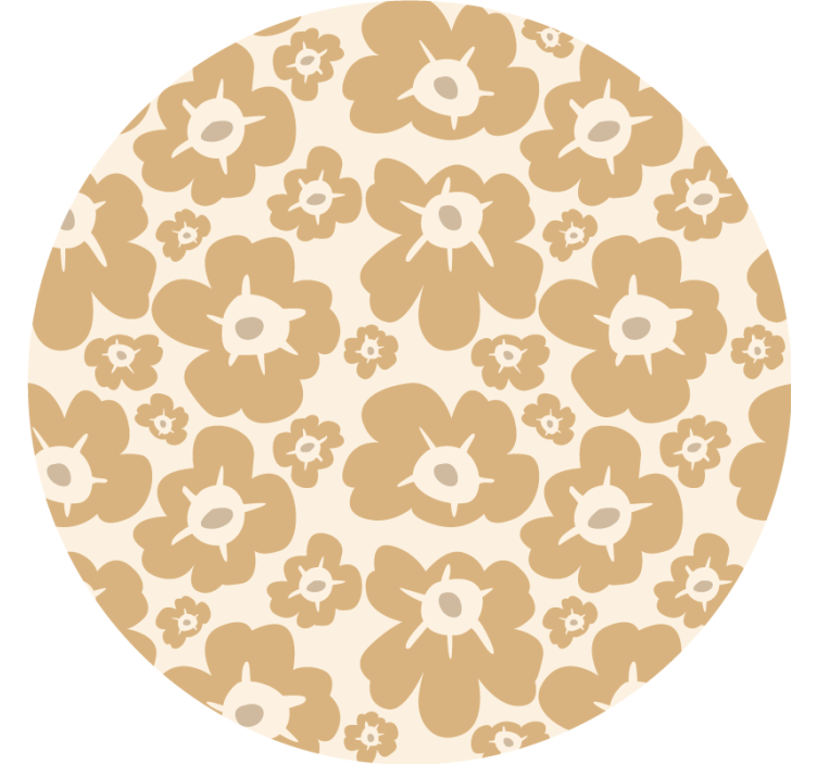 Persiana enrollable beige amapolas beige - TenVinilo