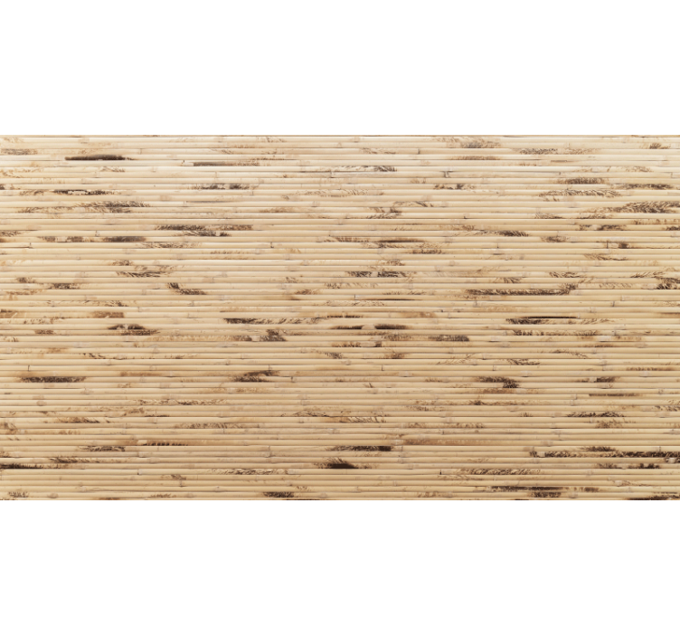 Persiana enrollable beige palitos de madera marrón claro - TenVinilo