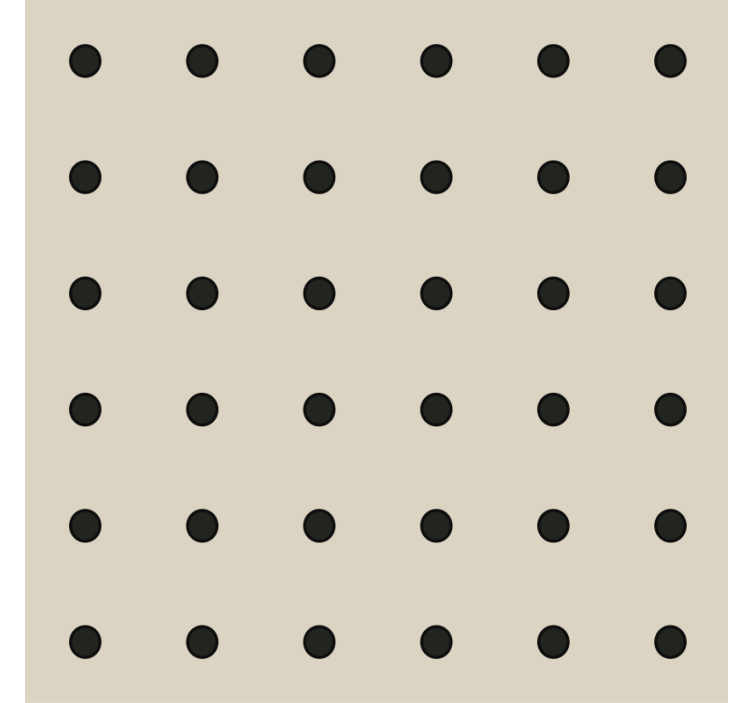 Persiana enrollable beige con estampado de lunares - TenVinilo
