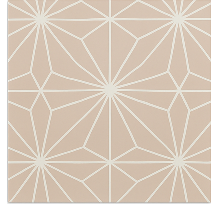 Persiana enrollable beige con patrón de estrellas beige - TenVinilo