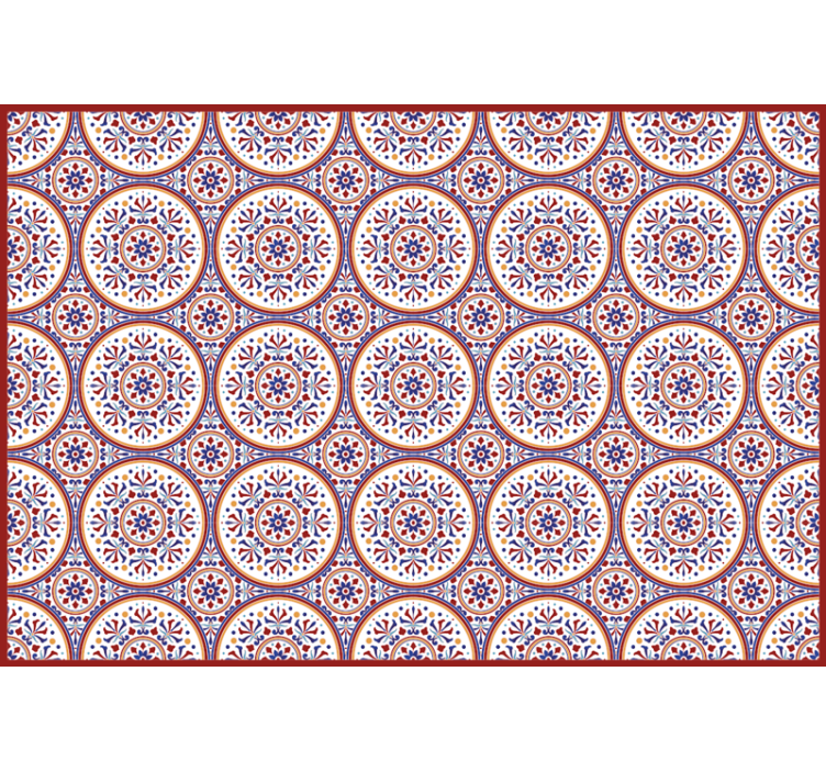Persiana enrollable para cuarto azulejos maioliche - TenVinilo