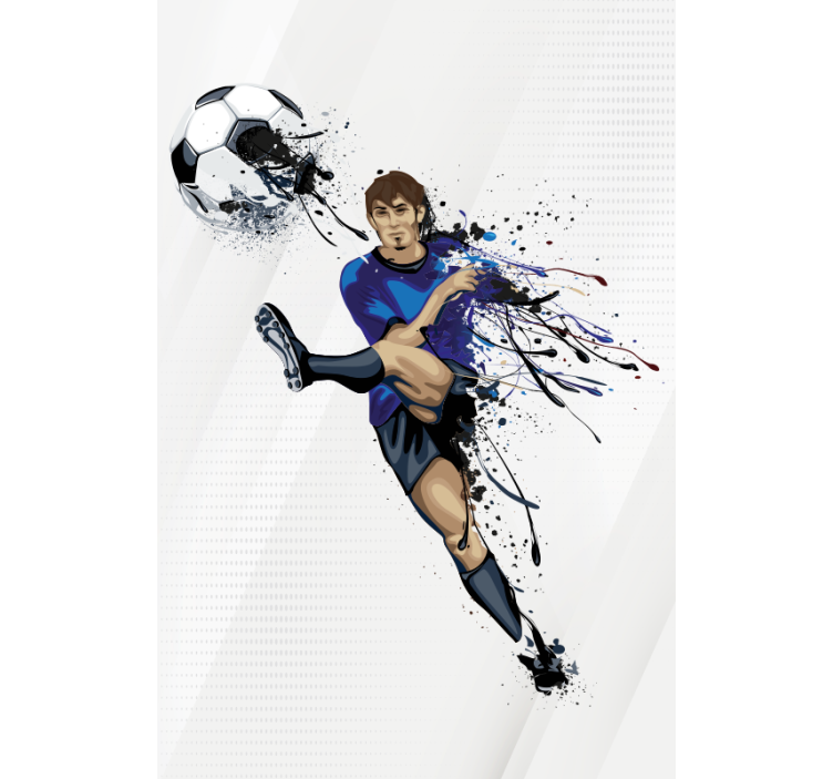 Persiana enrollable deportes patada de acción - TenVinilo