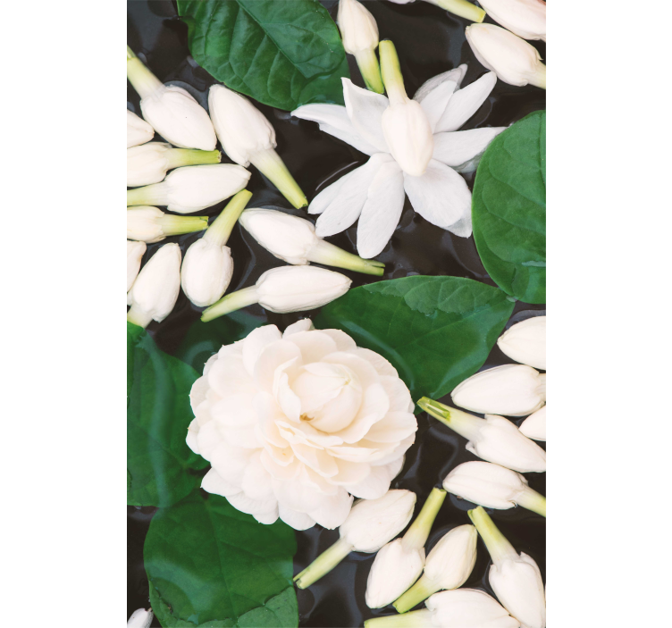 Persiana enrollable flores composición de flores elegantes - TenVinilo