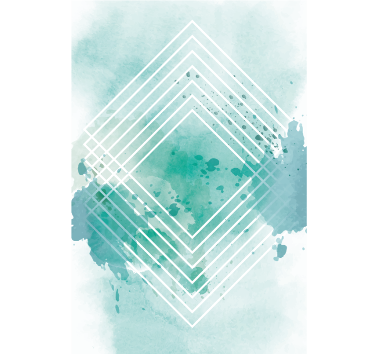 Persiana enrollable moderno patrón geométrico de acuarela - TenVinilo