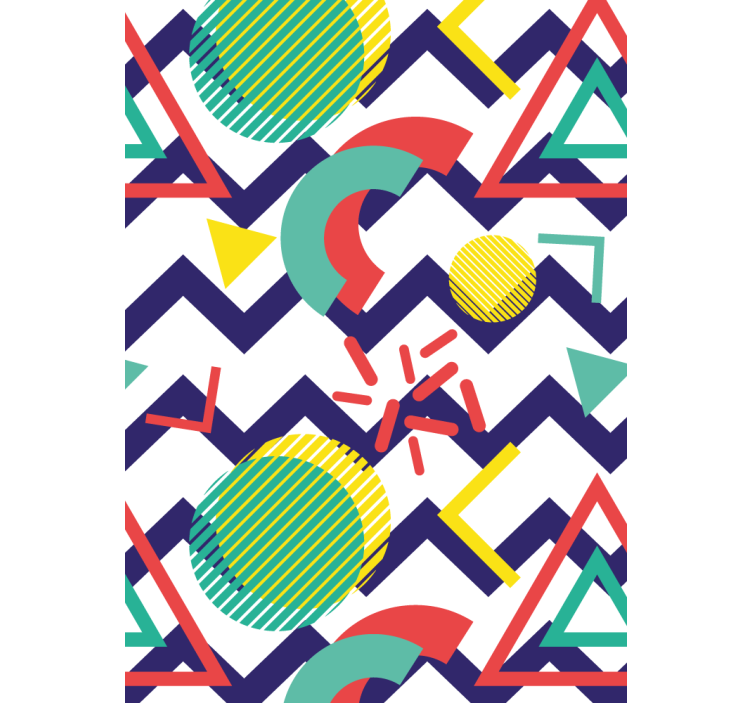 Persiana enrollable moderno figuras abstractas divertidas - TenVinilo