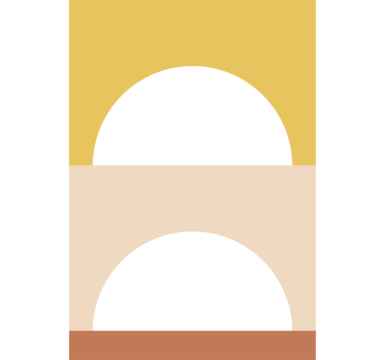 Persiana enrollable moderno círculos del sol naciente - TenVinilo