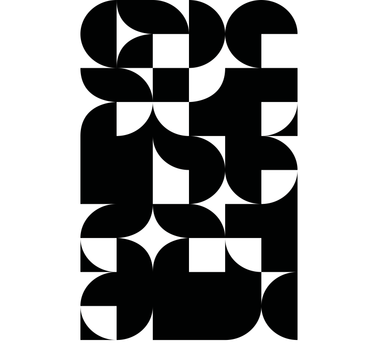 Persiana enrollable moderno arreglos geométricos energéticos - TenVinilo