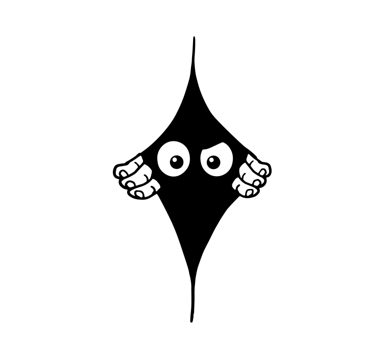 Estor enrollable juvenil 3D ojos mirando - TenVinilo