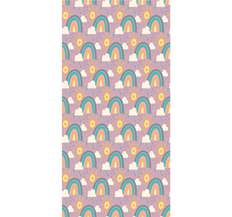 Persiana enrollable infantil arcoiris y soles - TenVinilo