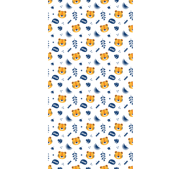 Persiana enrollable para bebé caras de tigres bebes - TenVinilo