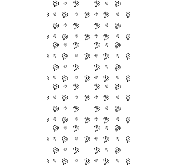 Persiana enrollable original diamantes blancos y negros - TenVinilo