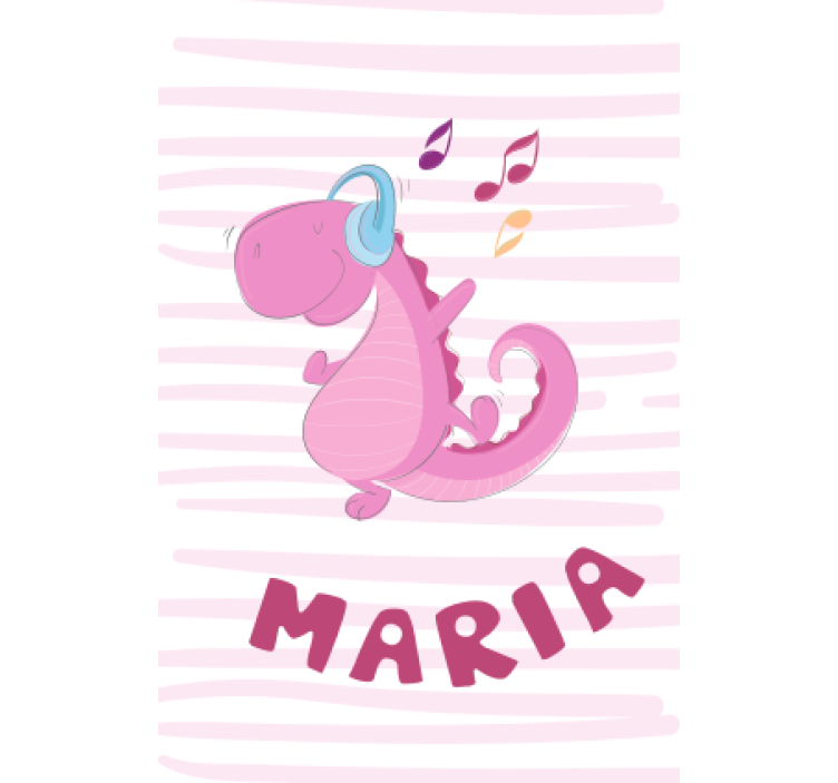 Persiana enrollable dinosaurios dulce dinosaurio con nombre - TenVinilo