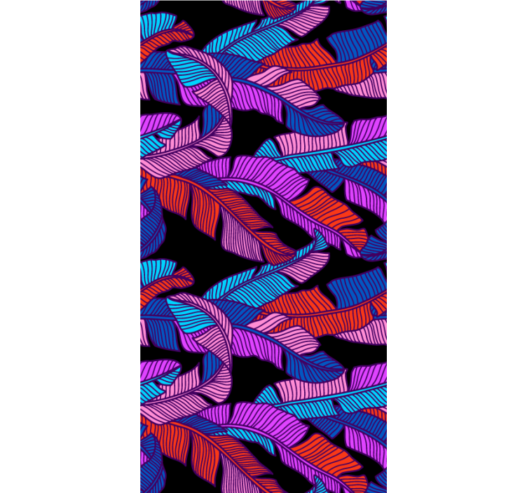 Persiana enrollable original patrón de penacho eléctrico - TenVinilo