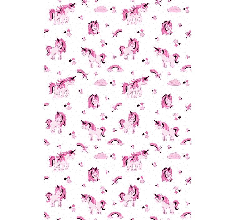 Persiana enrollable infantil estampado de unicornio - TenVinilo