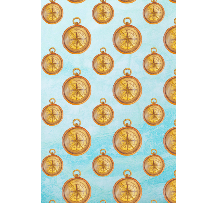 Persiana enrollable original patrón de brújula vintage - TenVinilo