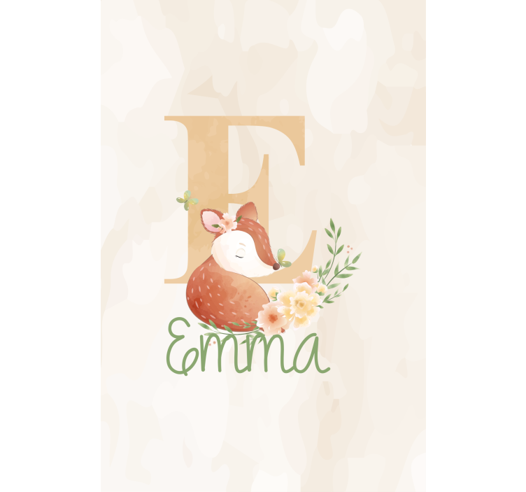 Persiana enrollable infantil zorro con inicial y nombre - TenVinilo