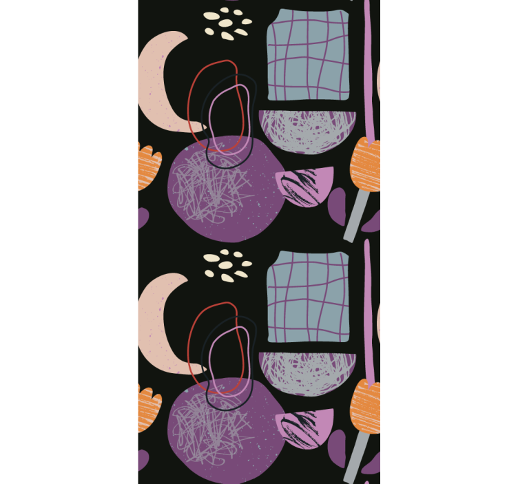 Persiana enrollable moderno patrón de forma abstracta - TenVinilo