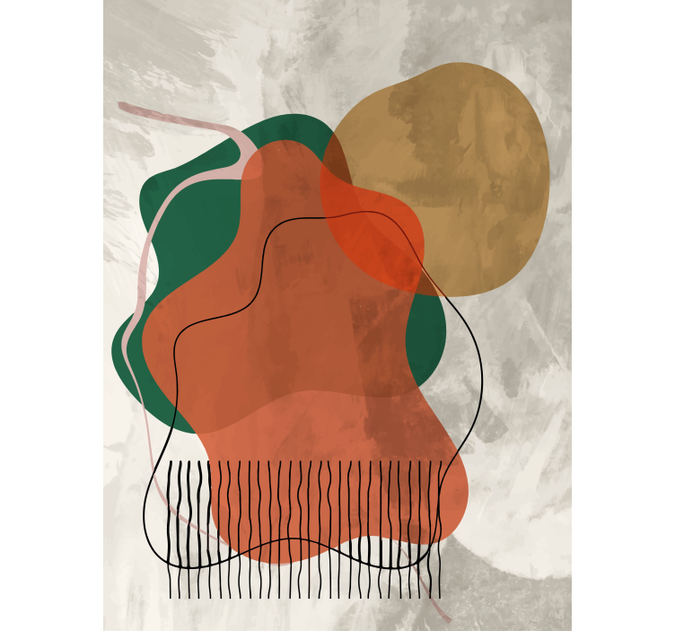 Estor dibujos Ilustraciones de collage abstracto - TenVinilo