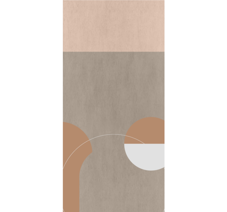 Persiana enrollable moderno formas geométricas redondas - TenVinilo