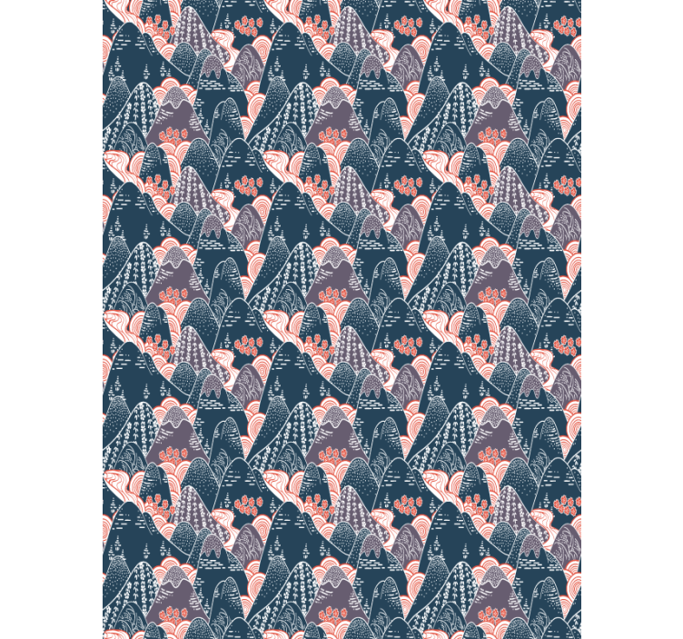 Persiana enrollable nórdico montaña y ríos - TenVinilo