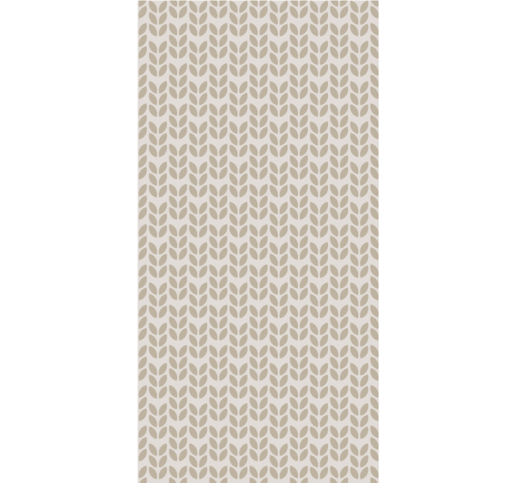 Persiana enrollable flores diseño de hojas - TenVinilo