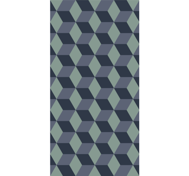 Persiana enrollable moderno organización geométrica - TenVinilo