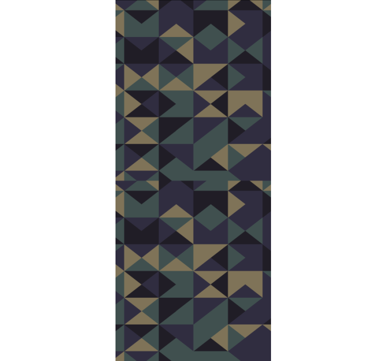 Persiana enrollable moderno bloques de patrones geométricos - TenVinilo