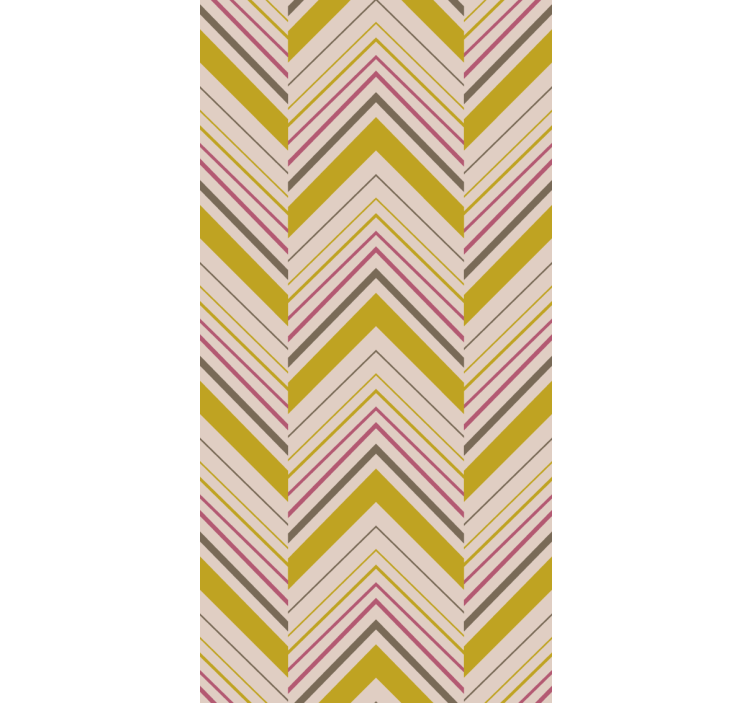 Persiana enrollable textura capas con estampado chevron - TenVinilo