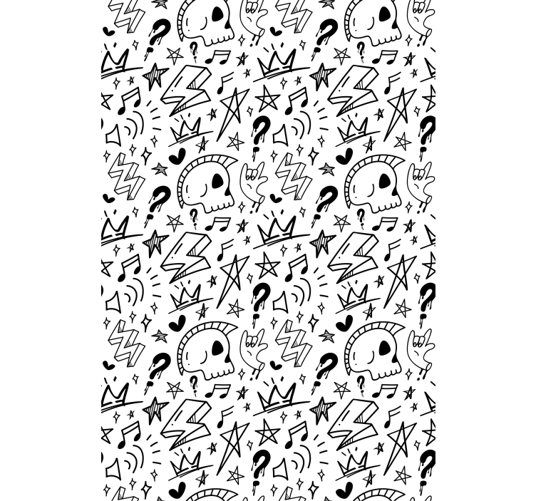 Estor habitación juvenil Patrón de signos geniales - TenVinilo