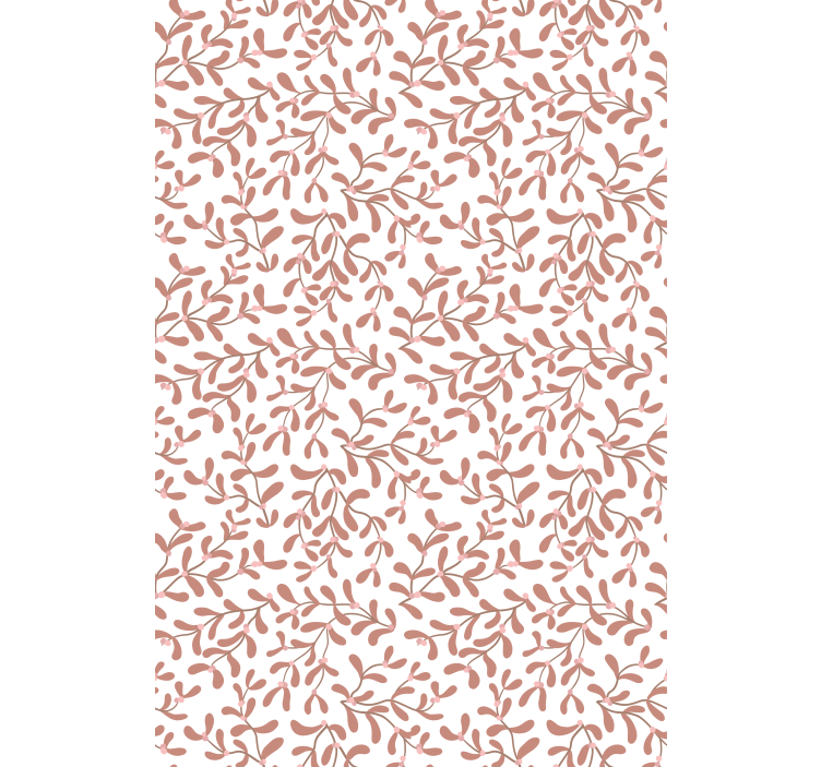 Persiana enrollable flores sutil motivo de hoja - TenVinilo