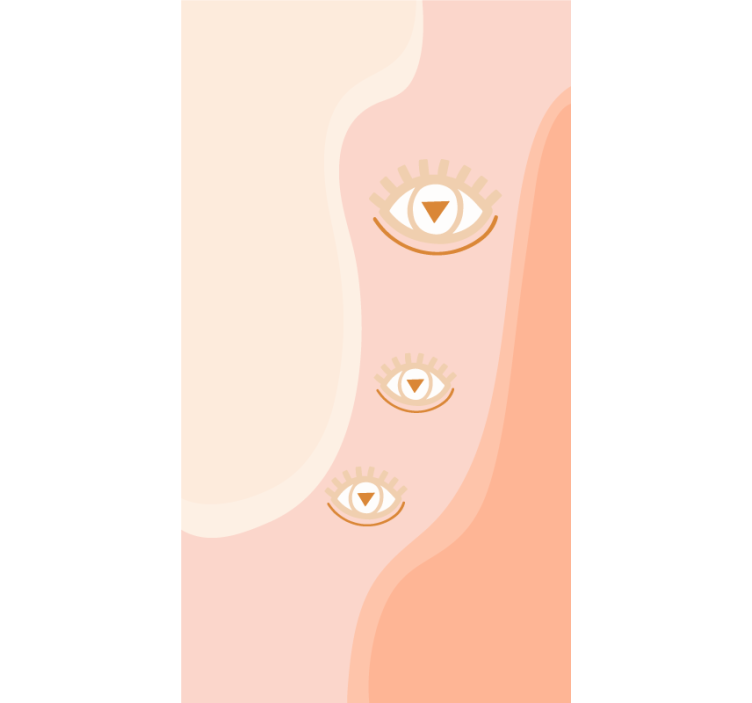 Persiana enrollable original ojos en suaves ondas - TenVinilo