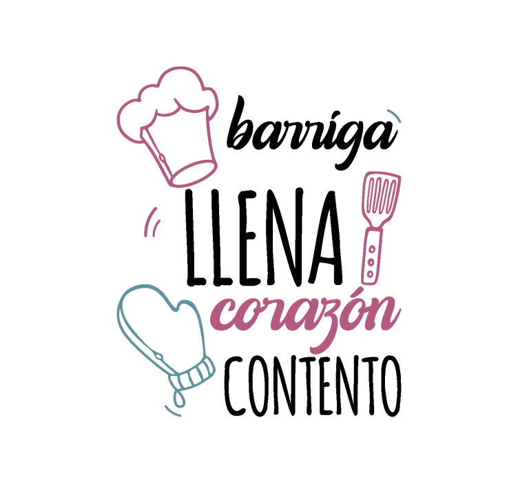 Persiana enrollable divertido cita de comida - TenVinilo