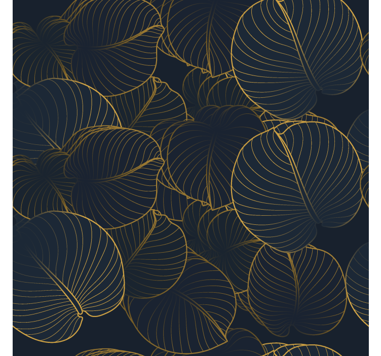 Persiana enrollable elegante patrón de hojas grandes - TenVinilo