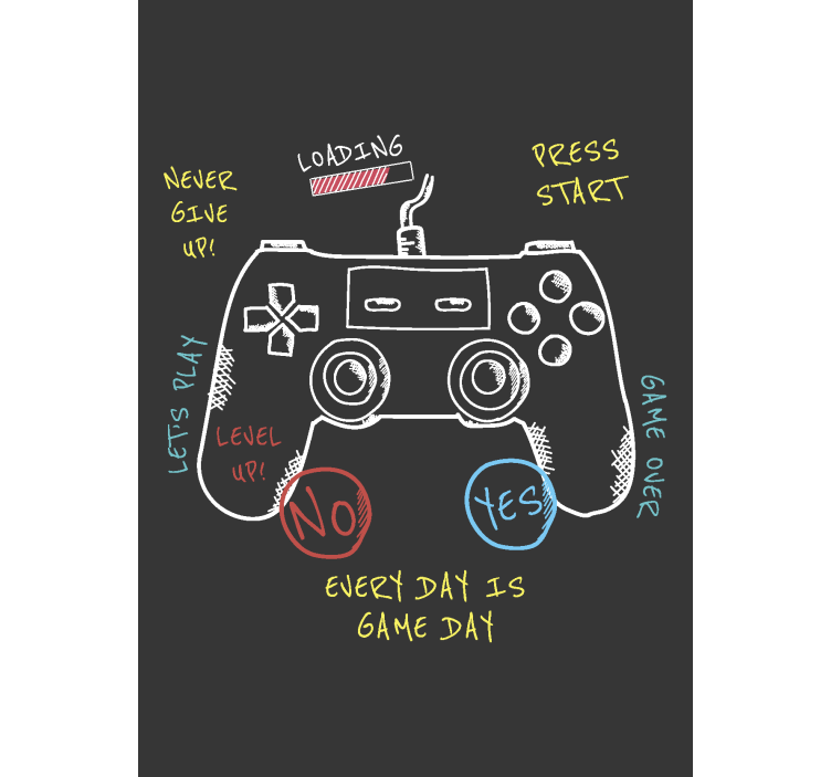 Persiana enrollable geek botones control - TenVinilo