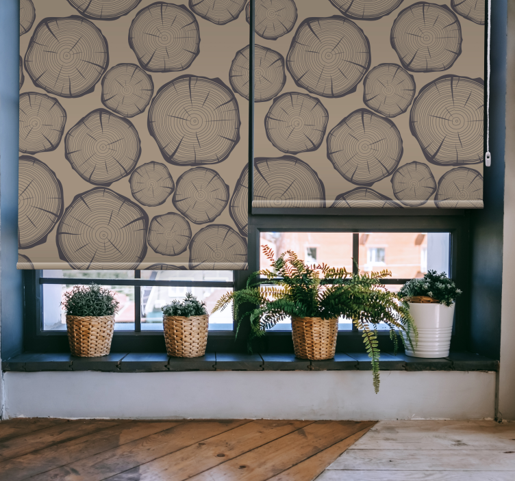 Estor rústico Tronco de arbol - TenVinilo