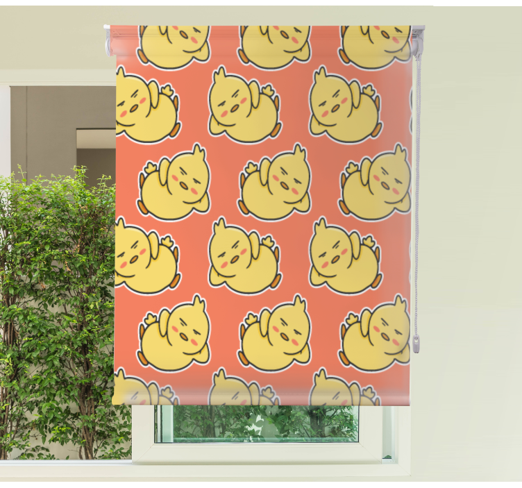 Estor animales Patrón de pollo naranja - TenVinilo