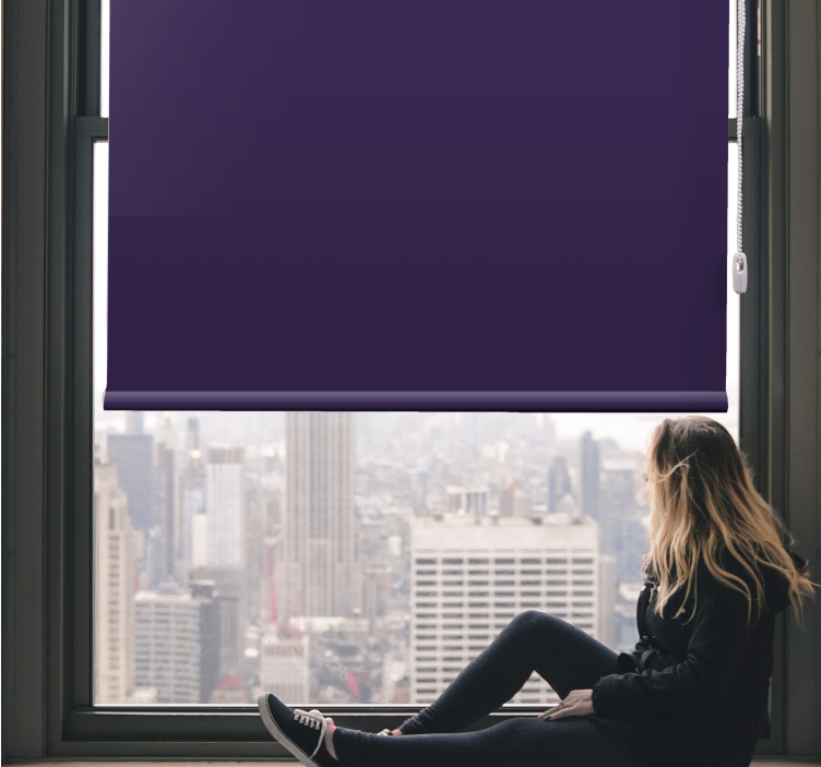 Estor habitación juvenil Paracaídas colores morados - TenVinilo