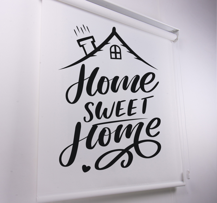 Estor enrollable blanco home sweet home - TenVinilo
