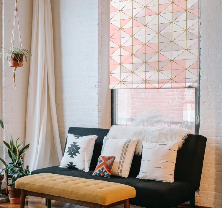 Estor patrón Geodiamantes - TenVinilo