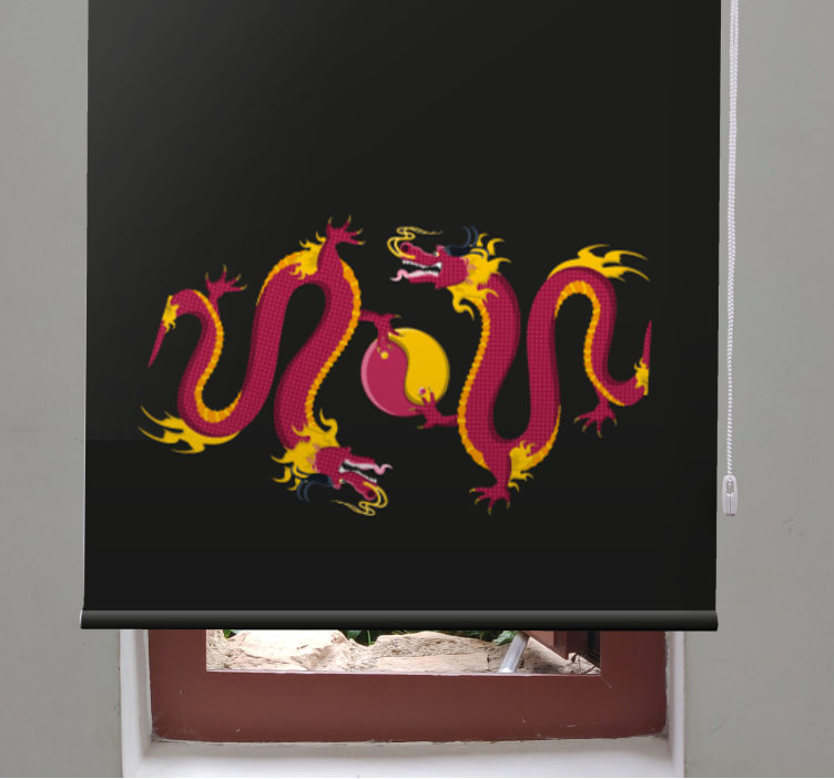 Persiana enrollable animales majestuoso diseño de dragón - TenVinilo