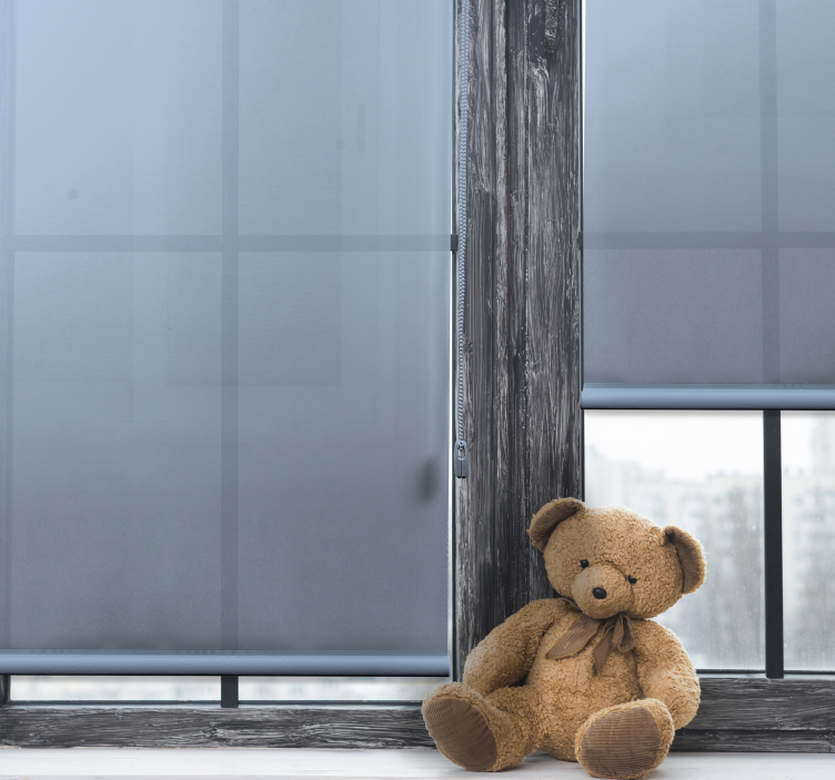 Persiana enrollable black out tono cian pálido - TenVinilo