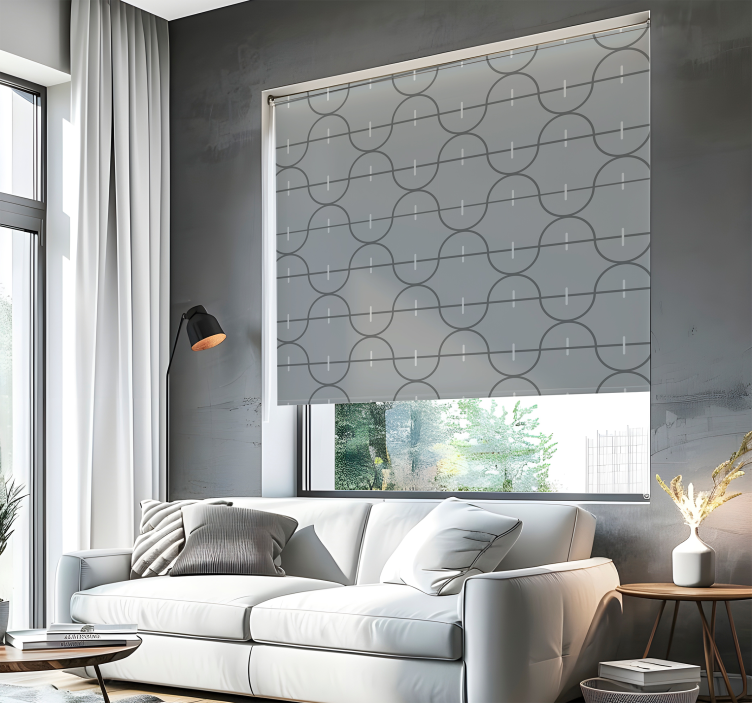 Persiana enrollable elegante patrón de rayas irregulares - TenVinilo