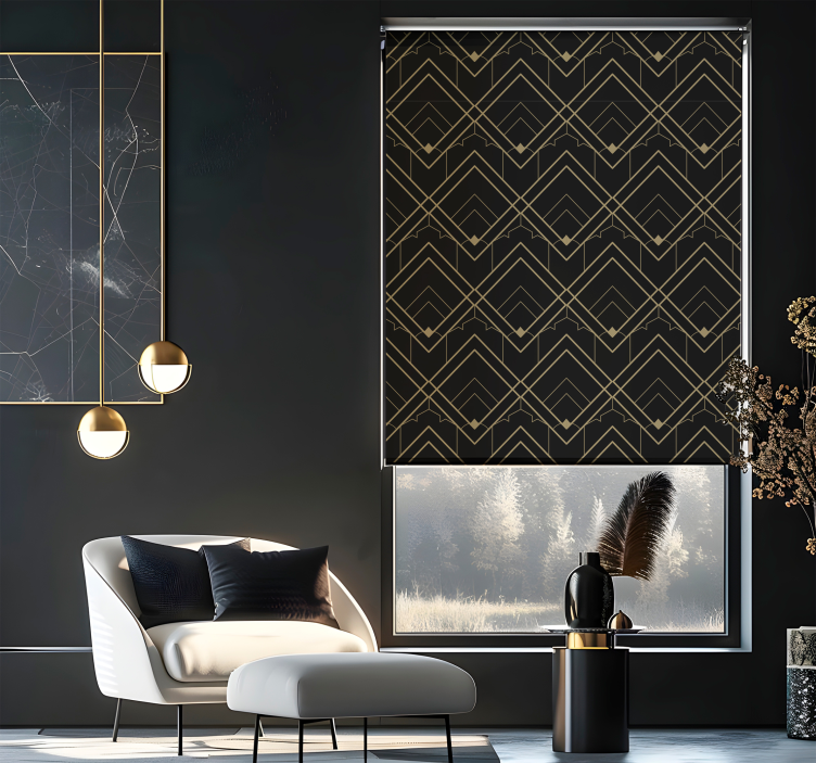 Persiana enrollable elegante patrón vectorial - TenVinilo